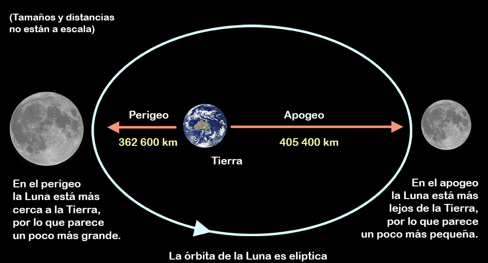 Ni la órbita de la Luna es redonda ni la Tierra está en el centro de esta elipsis. (statics.naukas.com)