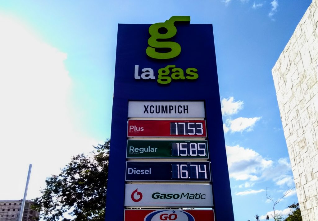 foto precio gasolina 29 diciembre 2017 merida la gas