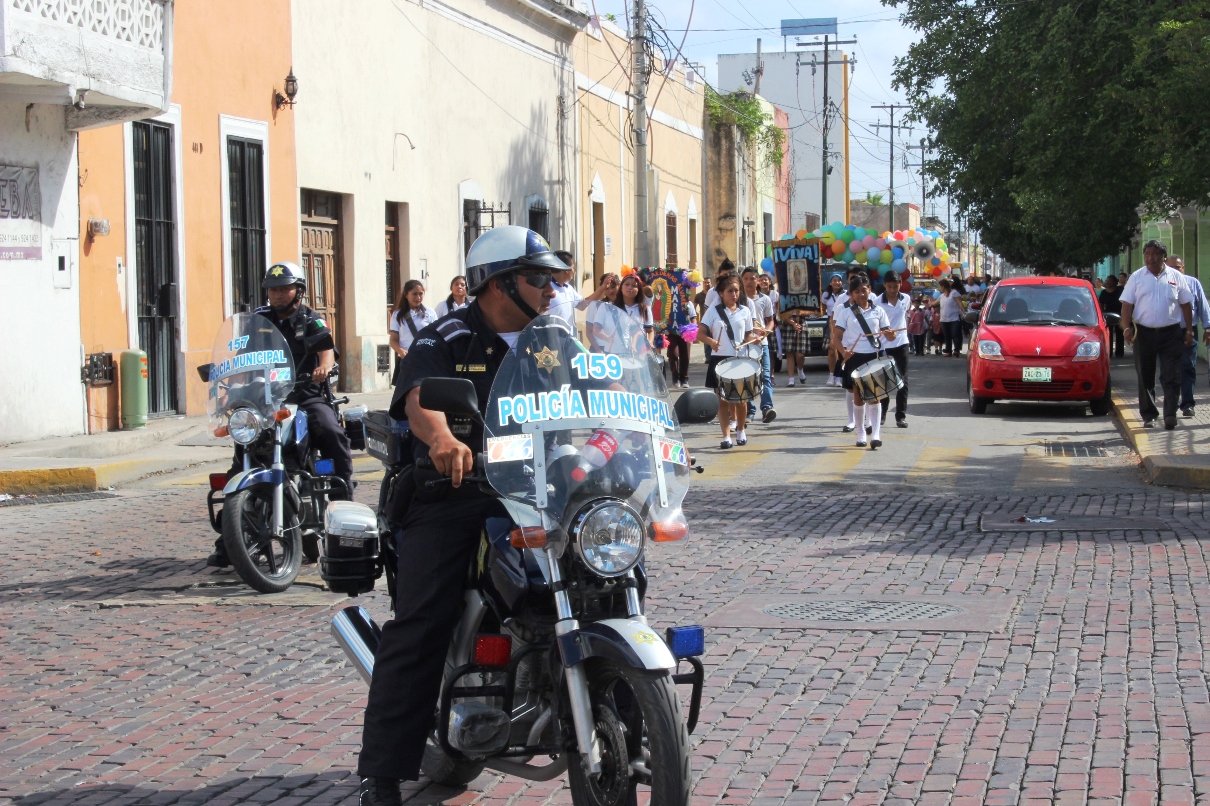 Resguardan seguridad de guadalupanos en Mérida