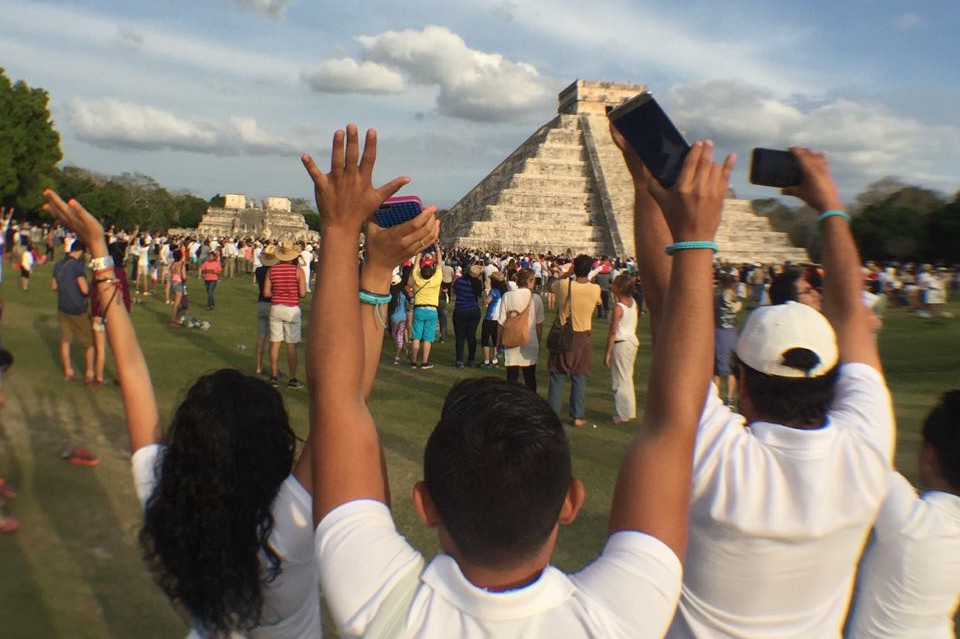 Reciben la primavera maya en Chichén Itzá