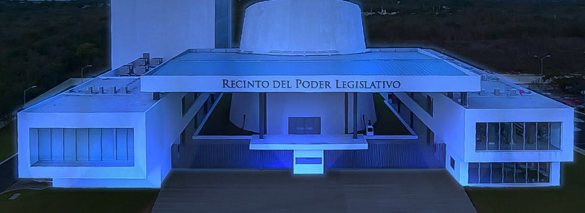 Iluminan de azul Congreso Yucatán por Día de Autismo