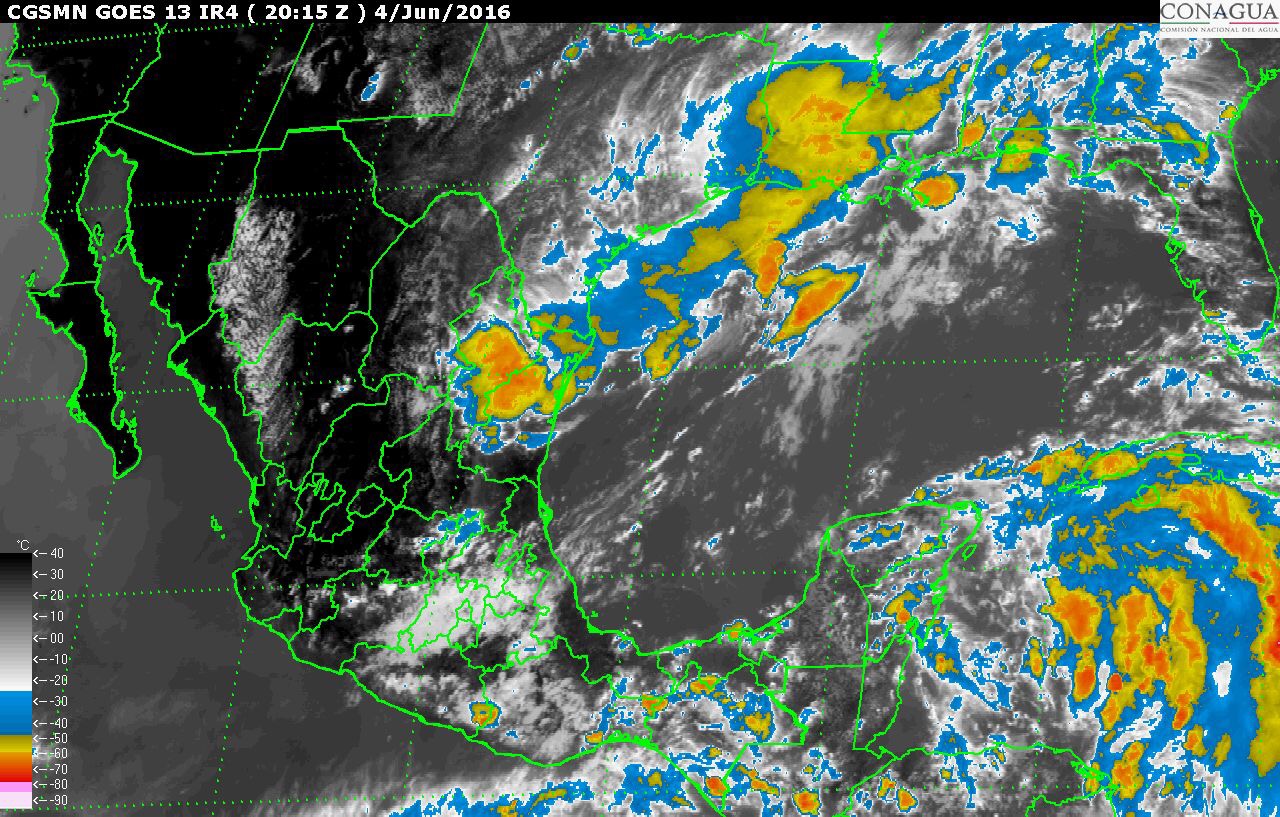 Fuertes lluvias sábado y domingo en Península de Yucatán