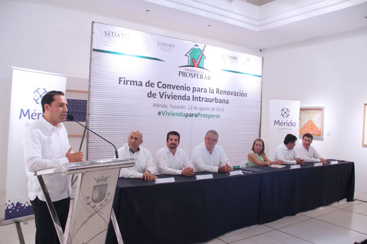 Histórico acuerdo para Renovación de la Vivienda Intraurbana en Mérida
