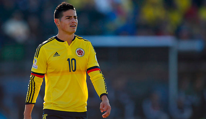 Colombia reporta baja de James para partido contra Uruguay