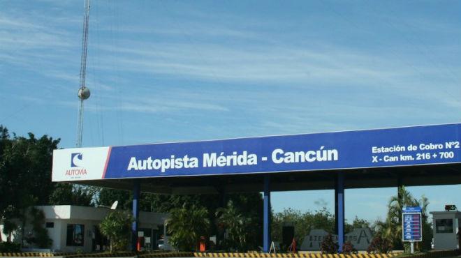 La carretera de cuota Mérida-Cancún tiene nuevas tarifas