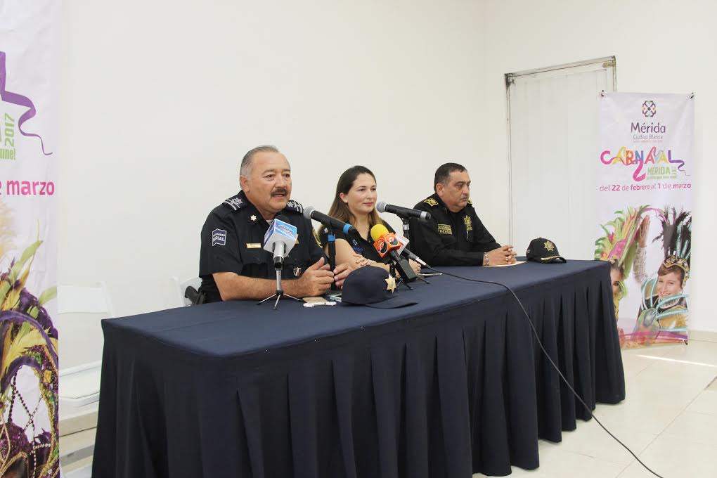 Listo operativo de seguridad para Carnaval de Mérida 2017