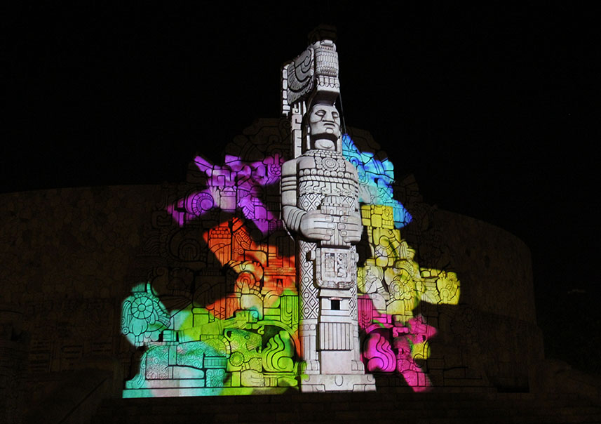 Monumento a la Patria en video ‘mapping’