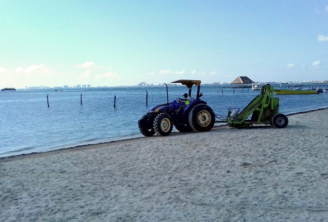 Limpian playas públicas de Cancún