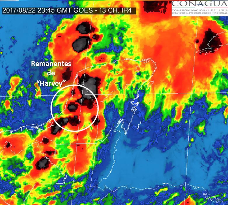 De los restos de ‘Harvey’ surgiría otro ciclón