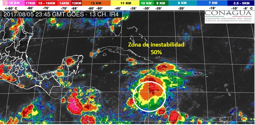 Conserva fuerza potencial ciclón en Mar Caribe