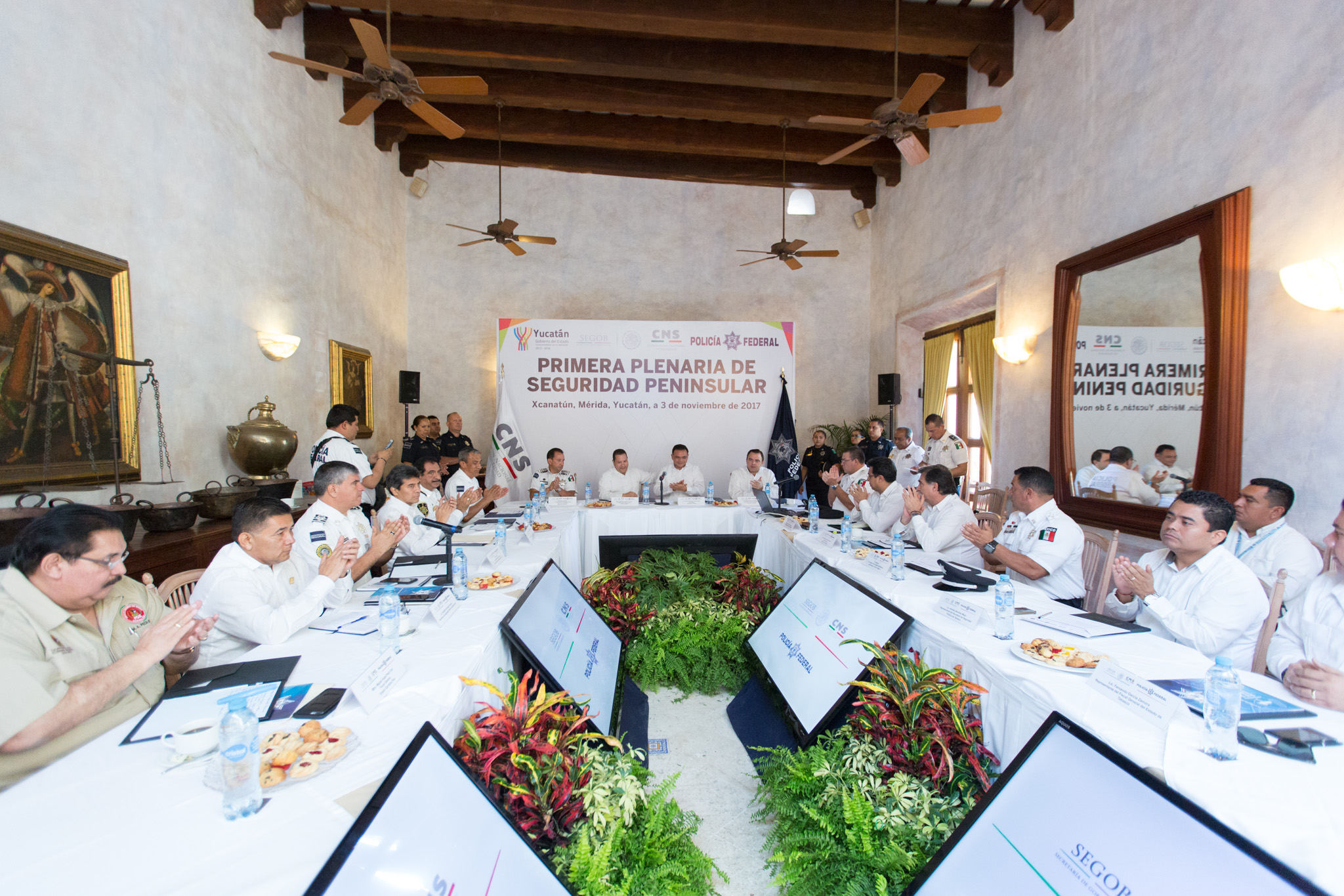 Revisan seguridad en Península de Yucatán y Tabasco