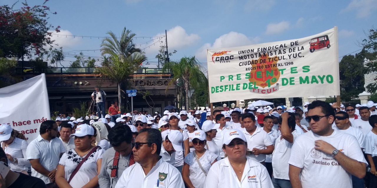 Crónica: En Marcha del 1 de Mayo en Mérida ganan trabajadores… ambulantes (videos)