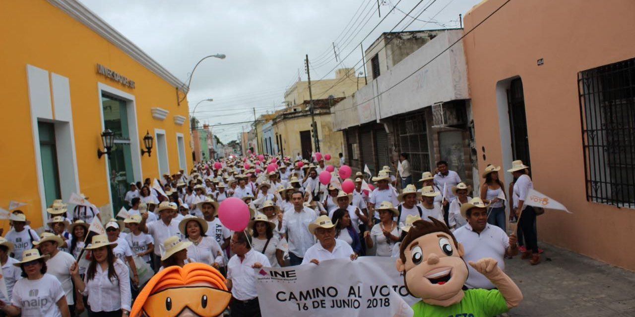 Camino al voto 2018, promoción cívica en Yucatán