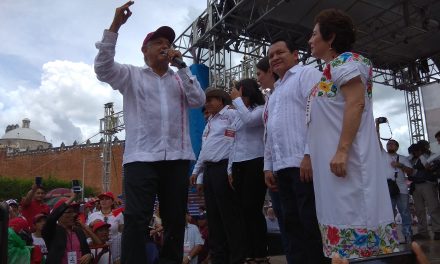 Último empujón de López Obrador candidatos de Morena en Yucatán