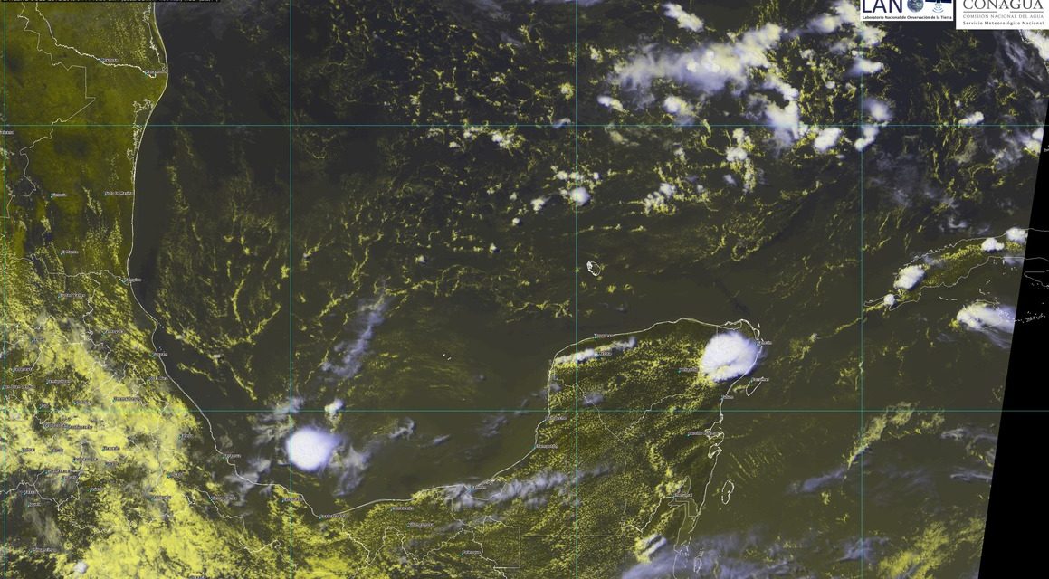 Onda tropical, este jueves, traerá más lluvias en Península de Yucatán
