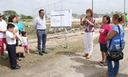 Supervisa alcaldesa obras en Misné y colonia Emiliano Zapata Oriente