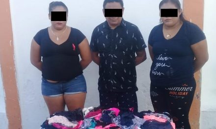 Detenidos en Centro de Mérida con 111 prendas de ropa interior para dama