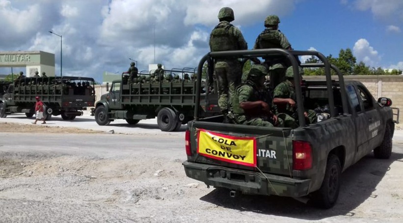 Está en Cancún primer contingente de Policía Militar