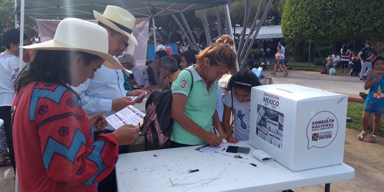Cumplen yucatecos en consulta sobre aeropuerto de CdMx