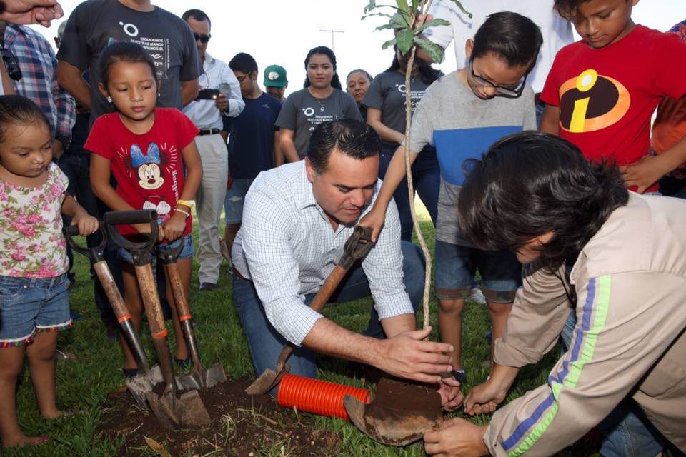 Ayuntamiento y ciudadanía realizan plantación de 150 árboles