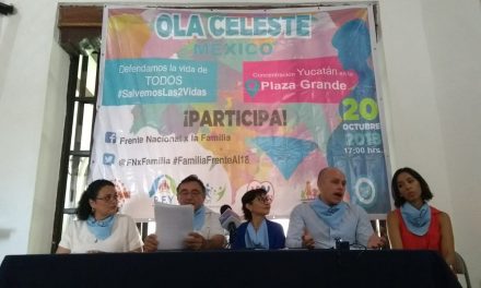 Protesta antiaborto en Plaza Grande de Mérida: harán una ola… celeste