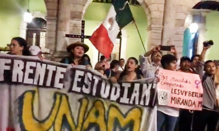Aprovechan 50 años de matanza de Tlatelolco para protestar por ‘todo’, en Mérida