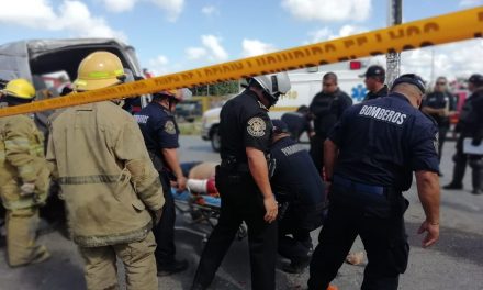 Triple colisión: 12 lesionados en la Mérida-Cancún