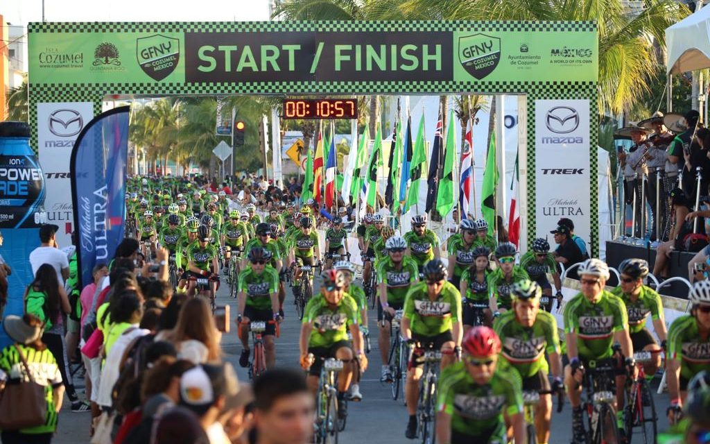 Ruedan en Cozumel ciclistas de 50 países