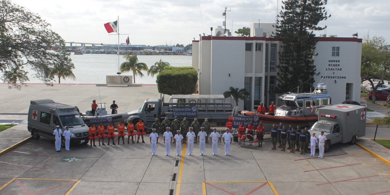 Activada en puertos yucatecos Operación Salvavidas Invierno 2018