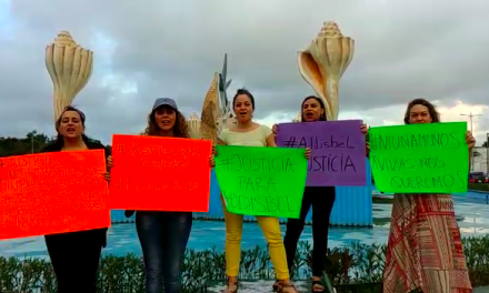 En Cancún mujeres protestan por el ataque a Addisbel