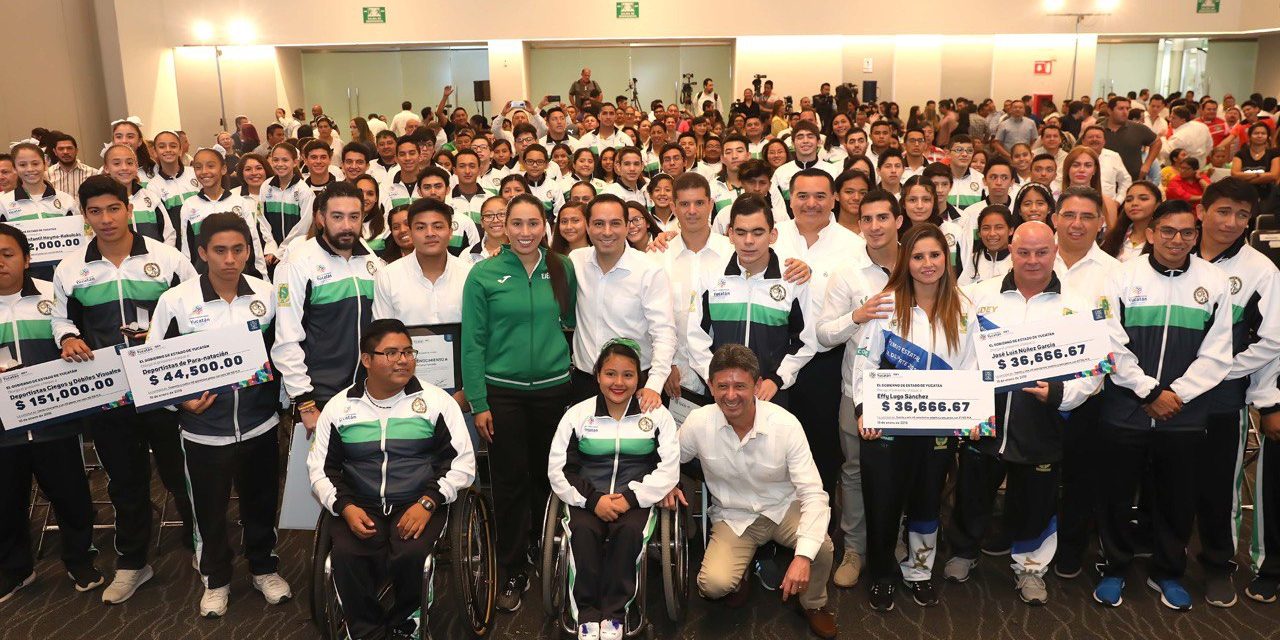 Atletas de Yucatán con reconocimientos y estímulos económicos