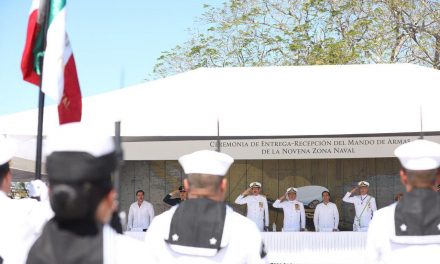 Vicealmirante Humberto Lanz Gutiérrez toma mando de IX Zona Naval en Yucatán