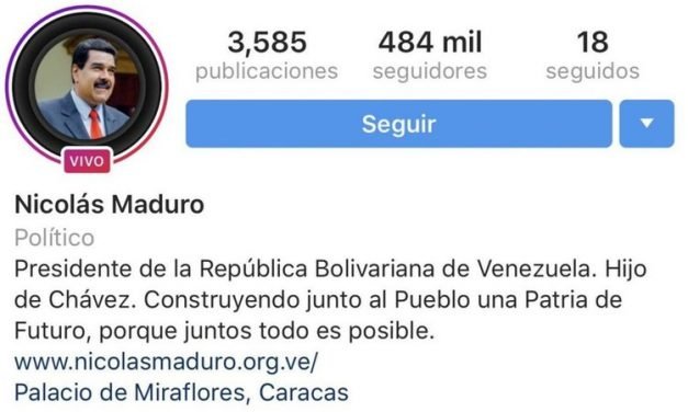 Instagram y Facebook retiran verificación a cuentas de Nicolás Maduro