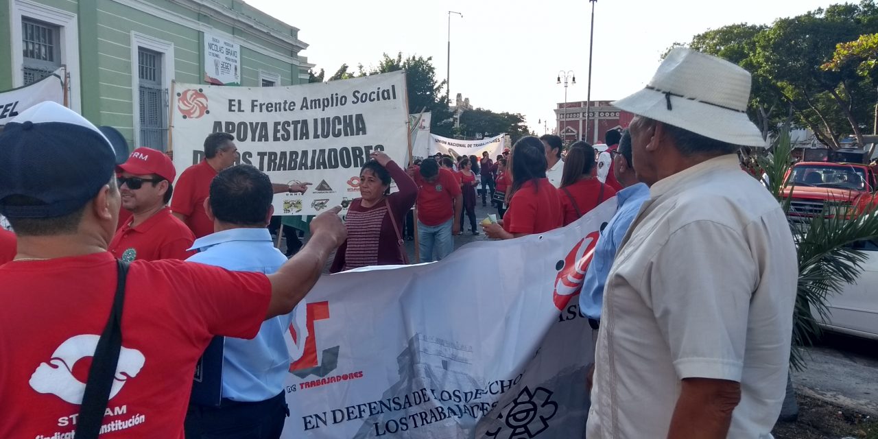 Unen reclamos agrupaciones sindicales, campesinas y civiles (Vídeo)