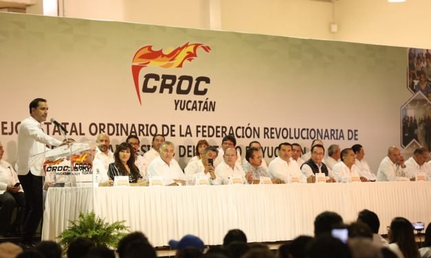 En Congreso estatal de CROC, presumen ‘estabilidad’ en Yucatán