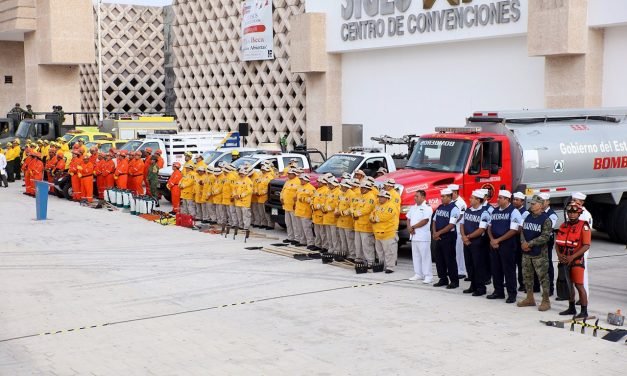 Así presentaron las brigadas de prevención y combate contra incendios