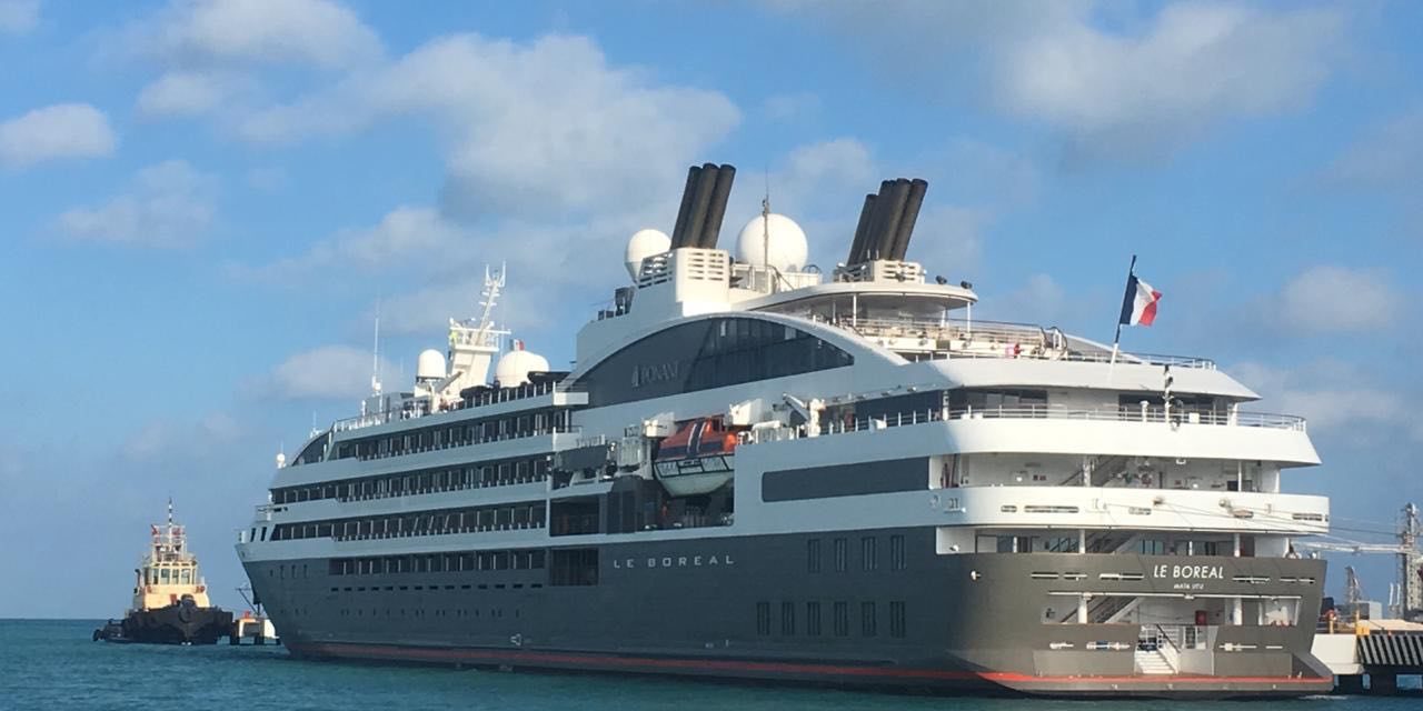 Yucatán da la bienvenida al barco Le Boreal de la naviera Ponant
