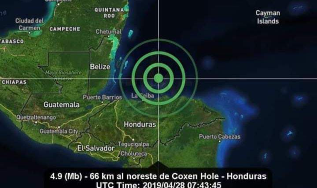 Sismo en mar de Honduras ‘despertó’ al sur de Quintana Roo