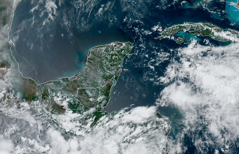 Potencial de lluvias para jueves, viernes y sábado en Península de Yucatán