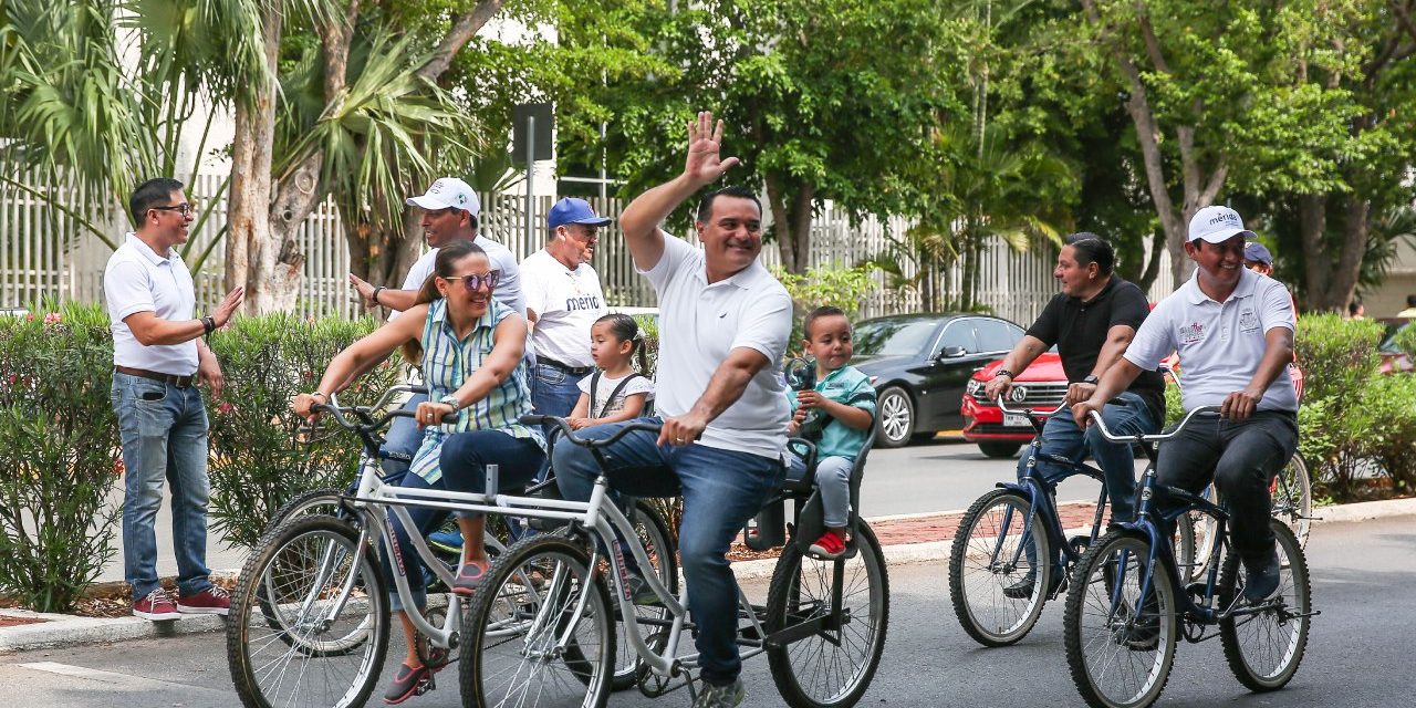 Con rally y pedaleando concluye “Semana de la Niñez”  en Mérida