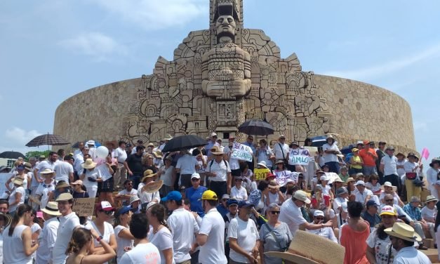 Rechazan en Mérida gobierno de López Obrador (Vídeo)