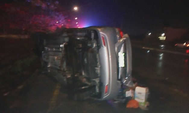 Volcadura en periférico Mérida ¿Por lluvia o mala suerte?