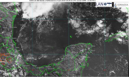 De vuelta los 39 y 40 grados en Península de Yucatán, con chubascos vespertinos