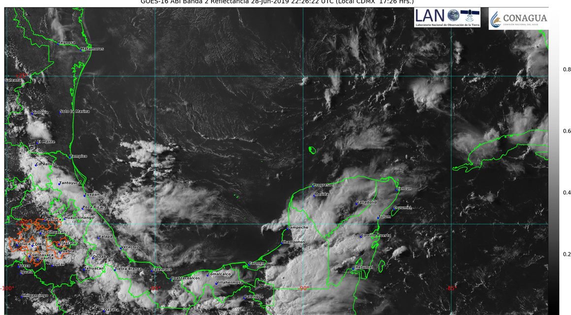 Condiciones calurosas y fuertes chubascos vespertinos para próximos días
