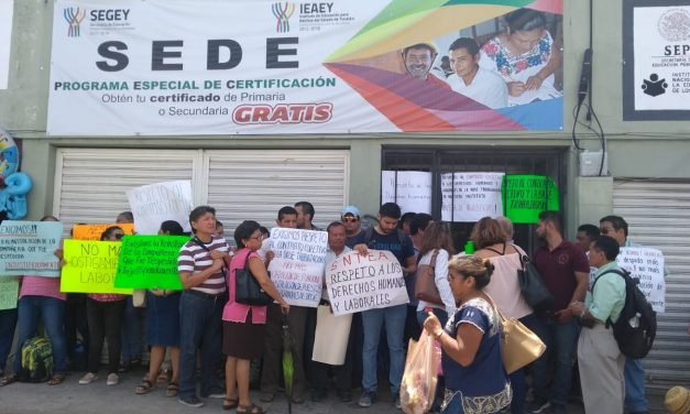 De “brazos caídos” a cierre de la sede del IEAEY (Vídeo)