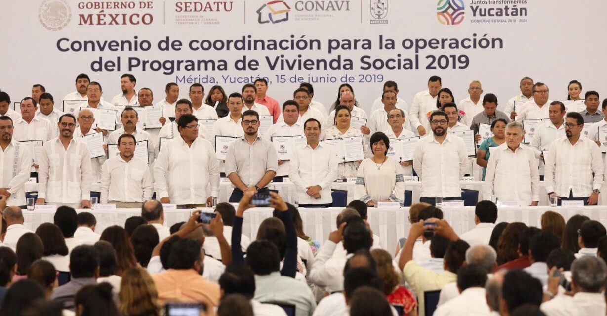 Histórica inversión de más de 900 MDP en Yucatán para acciones de vivienda
