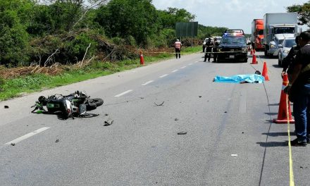 Muere motociclista en la carretera Mérida-Campeche