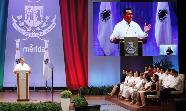 Pinta Renán Barrera ‘Mérida pujante’ y deja sin pincelada futuro político