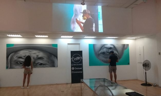 Arte grafitero ‘conquista’ en Mérida plaza comercial (Video)