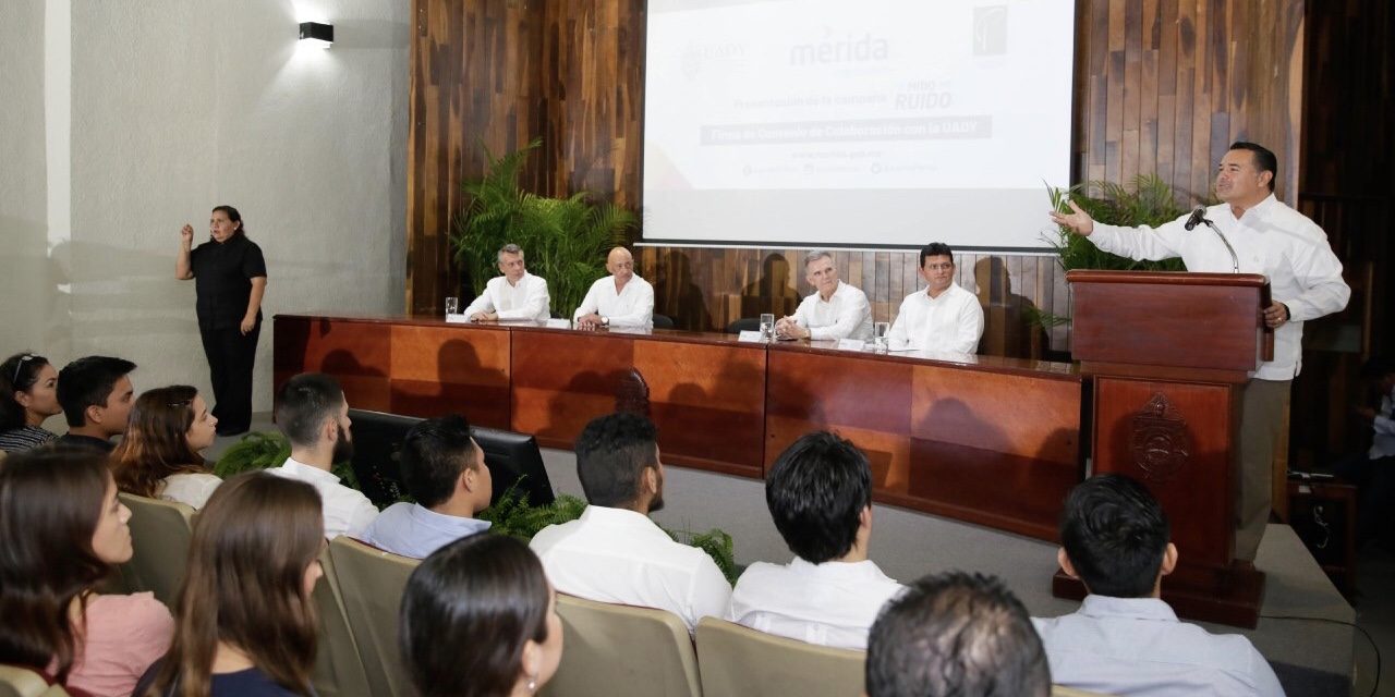 UADY se suma a Ayuntamiento de Mérida para disminuir contaminación auditiva